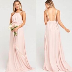 Show Me Your Mumu Amanda Maxi Dress Dusty Pink Large NWT